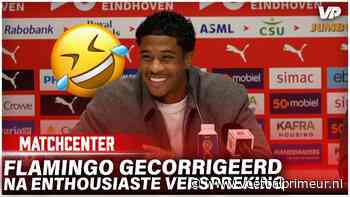 Flamingo tijdens persconferentie gecorrigeerd na enthousiaste verspreking: 'Snoept er een paar bij'