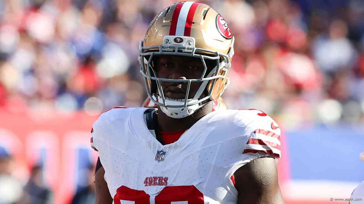 49ers DE Williams set for season debut after tearing ACL last November