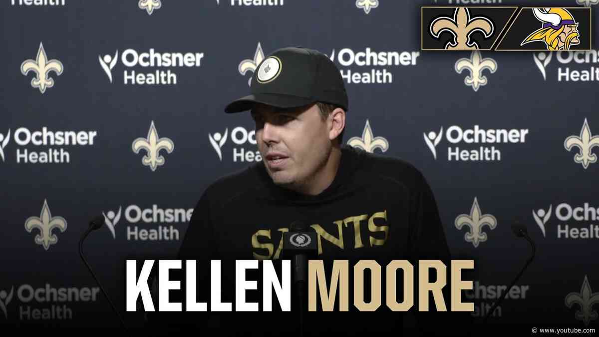 Kellen Moore on injury report, Drew Brees halftime ceremony | Saints vs. Vikings 2026 NFL Week 5
