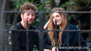 Jeremy Allen White, 35, confirms hot new romance with model Lulu Tenney, 25, as they pack on the PDA during date night in NYC park
