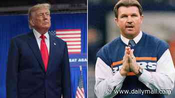 Moment stunned Donald Trump discovers legendary Chicago Bears coach Mike Ditka has died as President pays tribute to his 'big supporter'