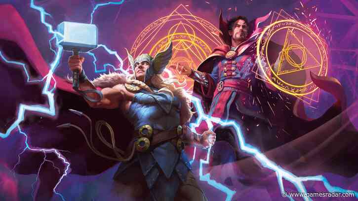 MTG Marvel Darkhold Destiny has a wild pitch featuring the supernatural and teamups with a "pantheon of gods"