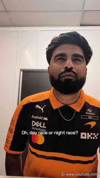 It’s day vs night in the McLaren garage 🧡