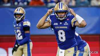 Collaros returns from head injury as Blue Bombers face Stampeders in crucial clash