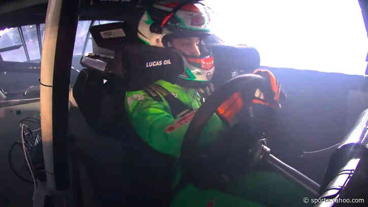 Brexton Busch Honors Father With Burnout in His NASCAR Cup Car