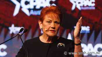 ‘Smarmy management consultant’: Hanson attacks Taylor, Liberals in fiery CPAC speech