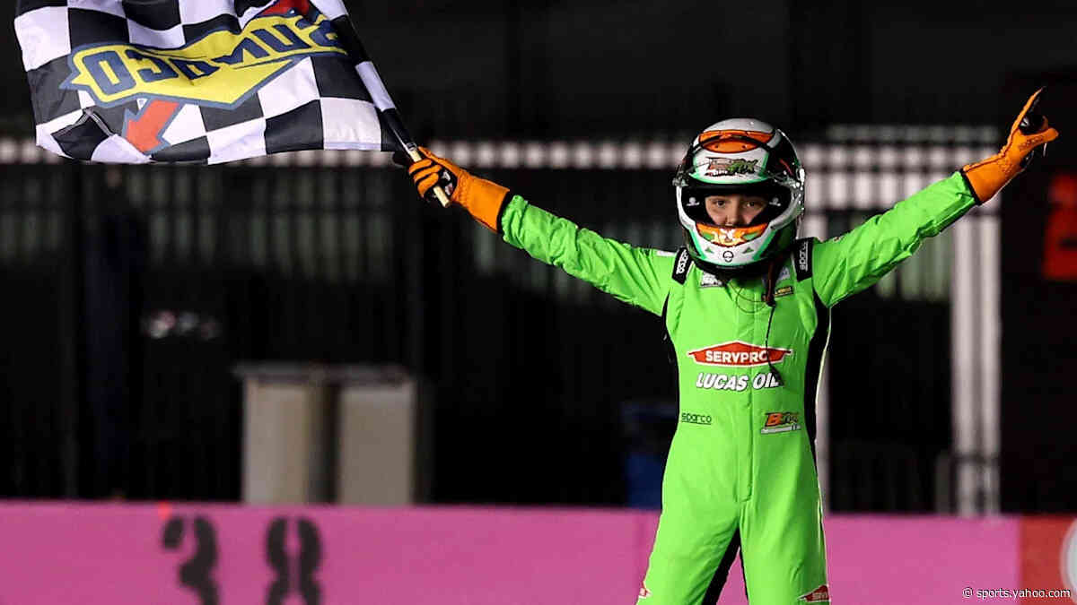 Brexton Busch burnout caps emotional celebration of life for Kyle Busch at Charlotte