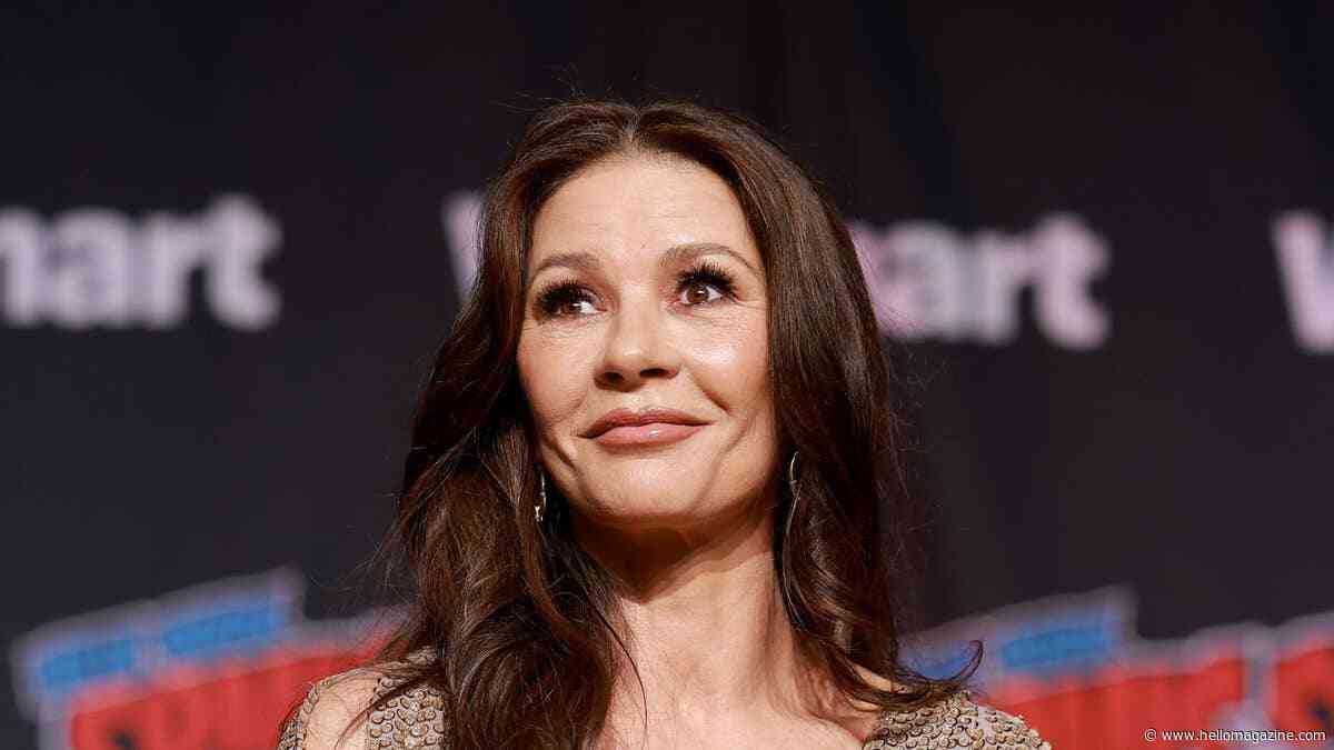 Catherine Zeta-Jones, 57, steals the spotlight in daring gold gown