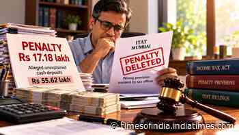 Man faces Rs 17.18 lakh tax penalty over Rs 55.62 lakh unexplained deposits; ITAT gives relief