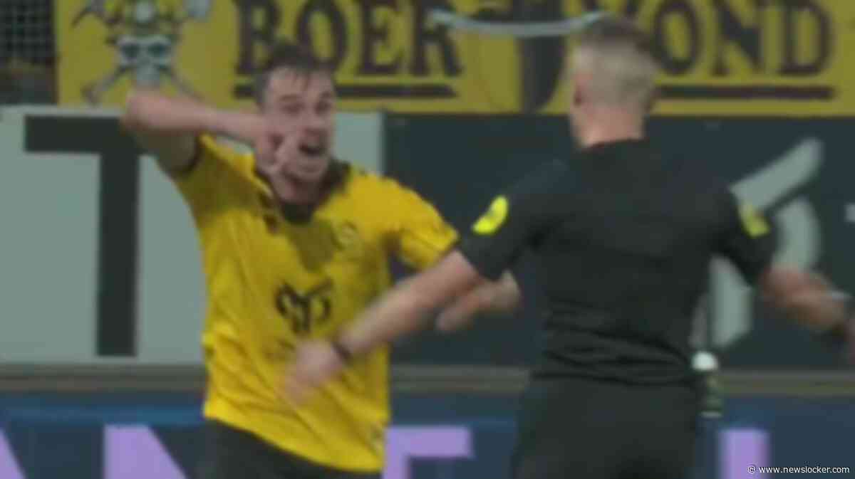 Opmerkelijk moment in KKD: Mitchel Paulissen scoort, maar schreeuwt om een penalty