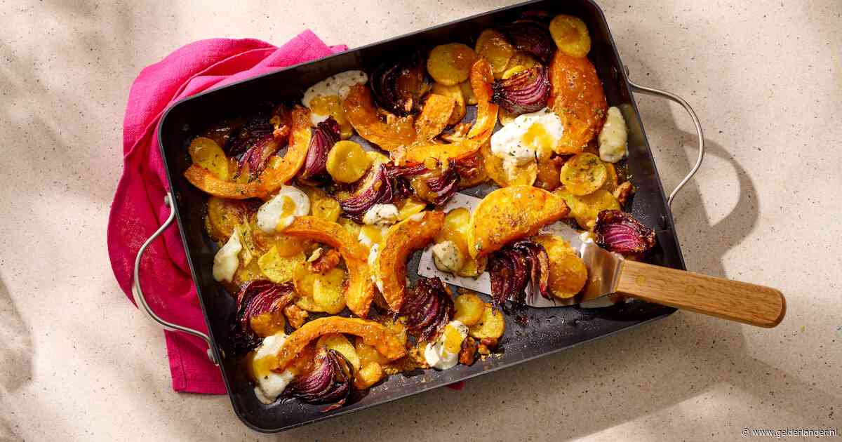 Wat Eten We Vandaag: Pompoentraybake met whipped gorgonzola