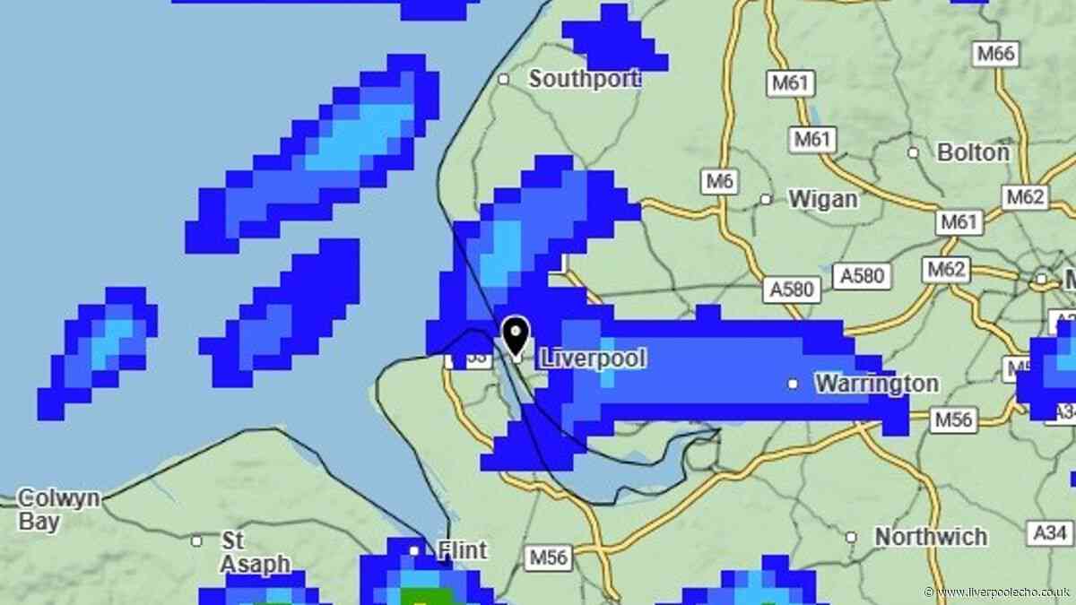 Wet, windy spells and colder weather as thousands of people due in Liverpool