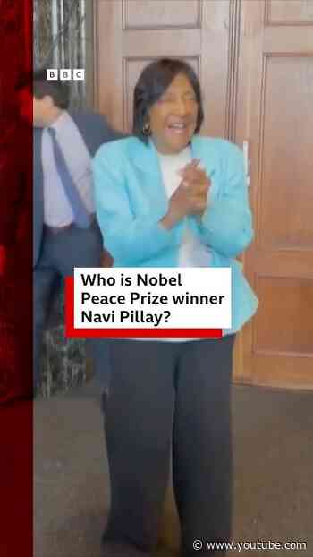 Who is Nobel Peace Prize winner Navi Pillay? #NobelPrize #BBCNews