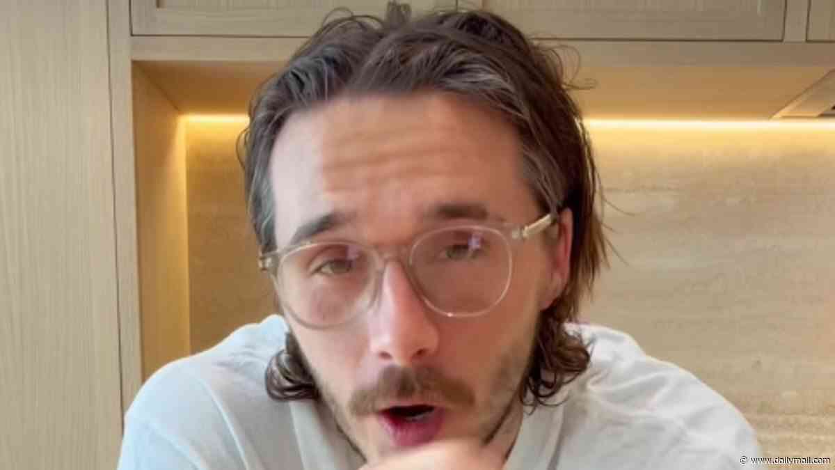 Brooklyn Beckham hits back at haters with feisty Ross Geller Friends meme as his latest pasta cooking video is completely blasted by fans