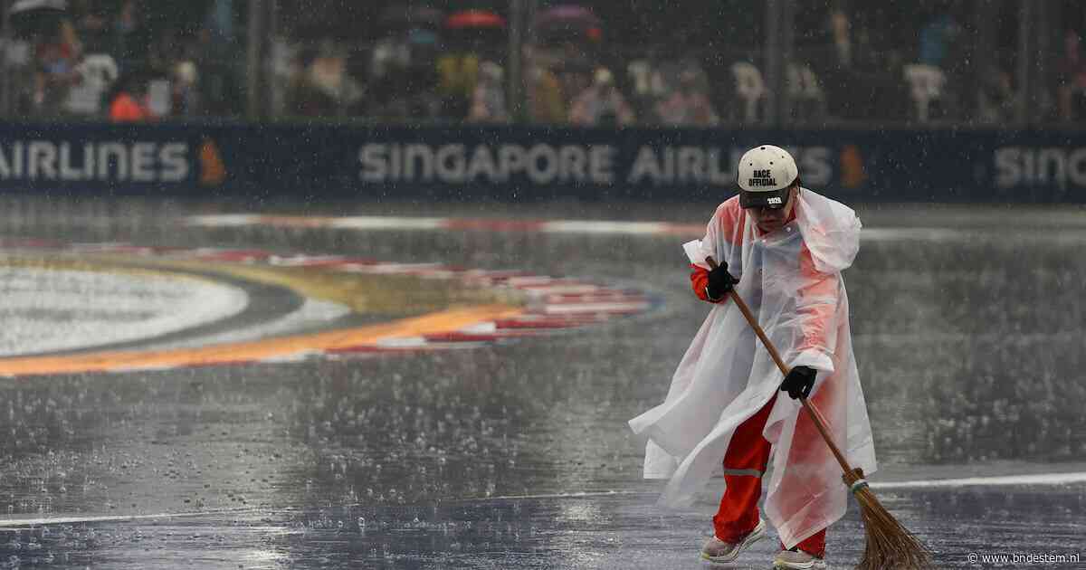 LIVE Formule 1 | Start sprintrace in Singapore uitgesteld wegens zware regenbui