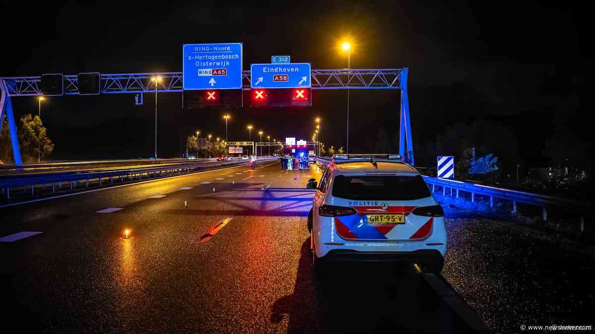 Voetganger op snelweg in Brabant overleden na aanrijding met vrachtwagen