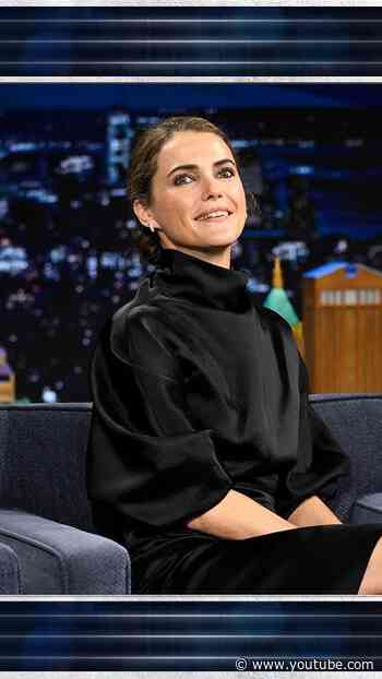 #KeriRussell partied too hard for her 50th birthday 😂 #FallonTonight
