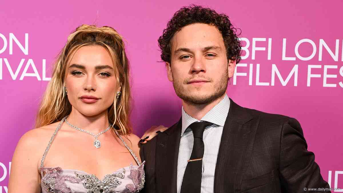 Florence Pugh and her Peaky Blinders star boyfriend Finn Cole look loved-up as they make a rare appearance as a couple at the BFI London Film Festival
