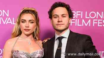 Florence Pugh and her Peaky Blinders star boyfriend Finn Cole look loved-up as they make a rare appearance as a couple at the BFI London Film Festival