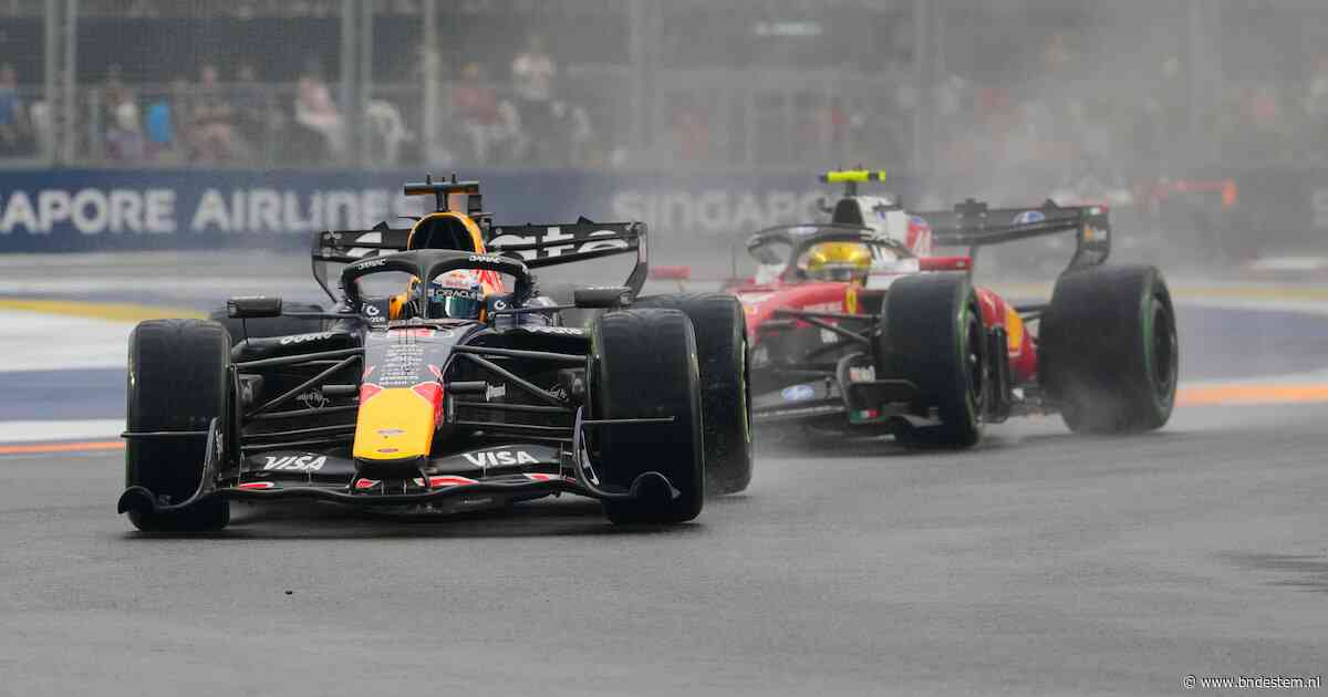 LIVE Formule 1 | Max Verstappen houdt Lewis Hamilton op achterstand in lastige omstandigheden