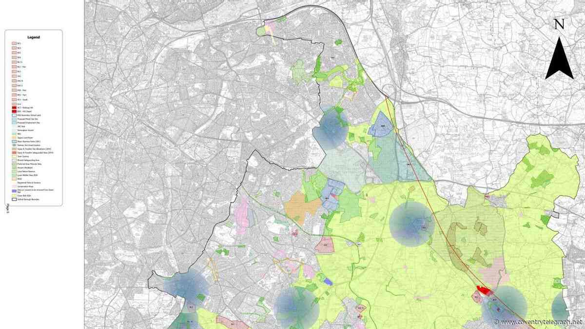 Solihull draft local plan identifies green belt areas for possible new homes