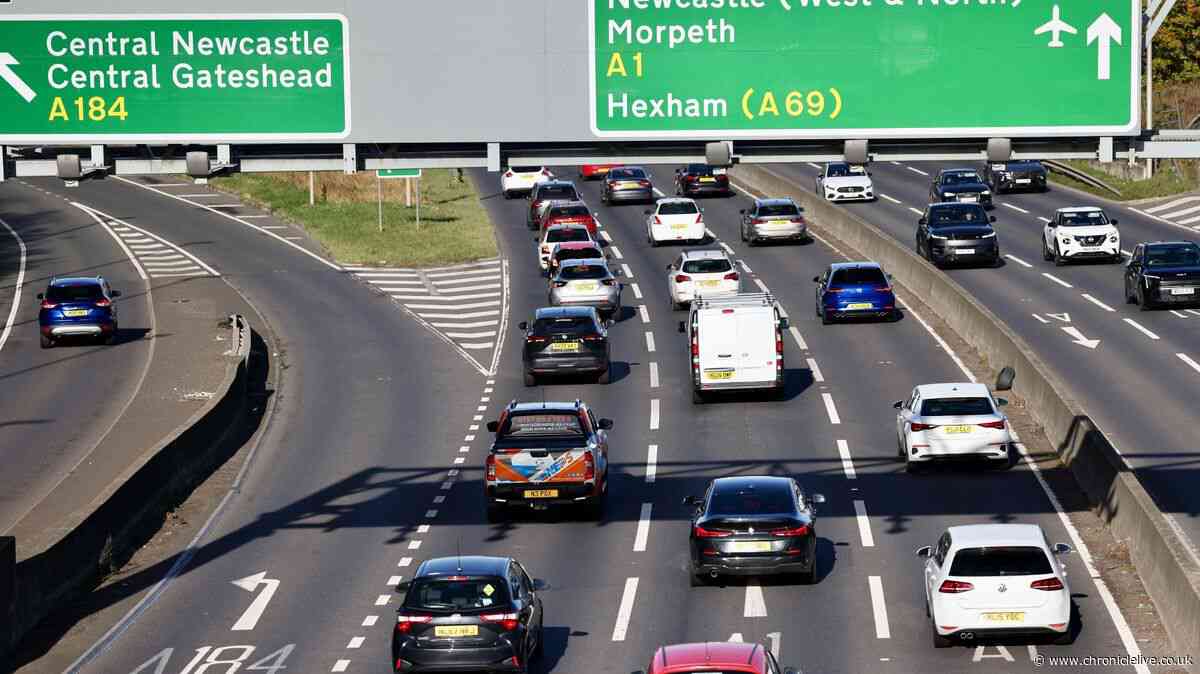 A1 crash LIVE: Heavy traffic near Lobley Hill after 'spillage'