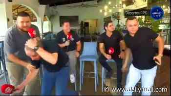 Moment sports broadcasters flee on live TV broadcast as 7.7-magnitude earthquake hits Panama