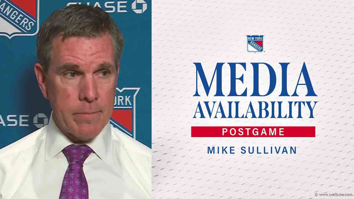 NYR at WSH: Mike Sullivan Postgame Media Availability | Oct. 9, 2026