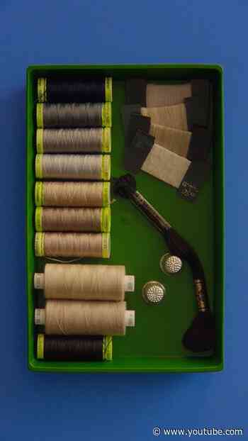 To slip stitch, use short, even stitches, and pick up just one thread on the outside.
