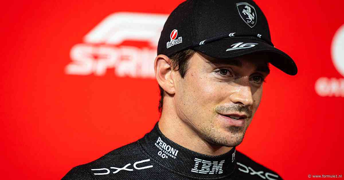 Leclerc baalt ondanks podium: ‘Toen de baan opdroogde, was ik nergens meer’