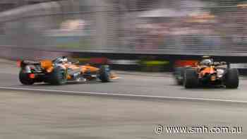Piastri misses podium after crash with teammate