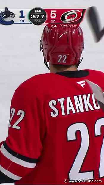 Logan Stankoven nets first career hat trick!