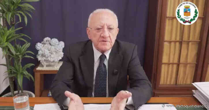 De Luca: “La fucilazione in streaming negli Usa? Barbarie e animalità”. Poi attacca Onorato: “Progetto Civico? Paraculismo, palle e manfrine”