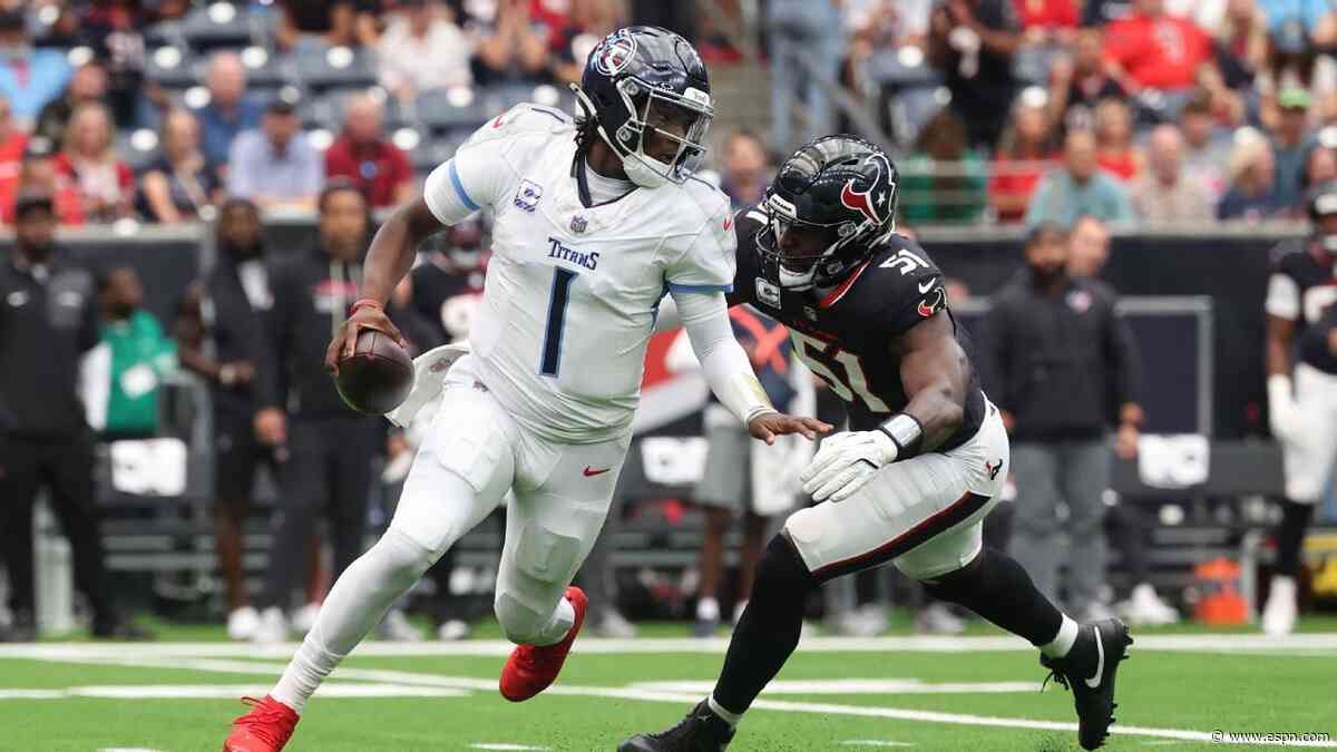 Texans, Titans face off desperately seeking first win after 0-4 starts