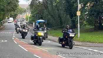 A thousand bikers in convoy across south Wales in tribute to one of their own