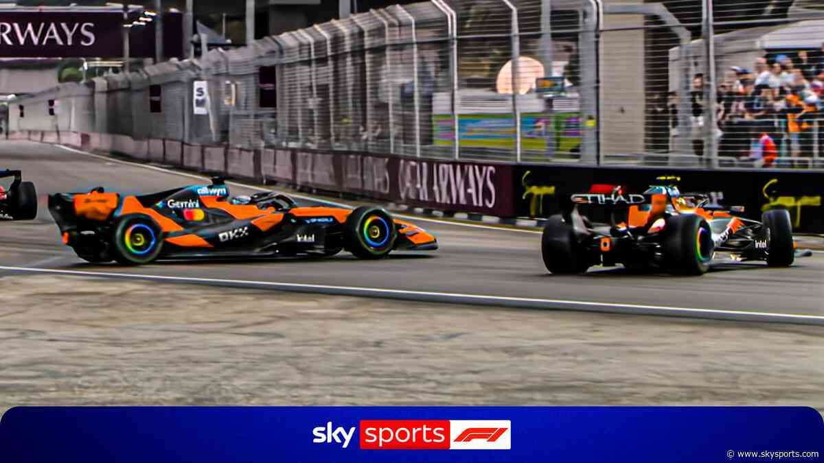 Norris and Piastri COLLIDE on last lap!