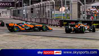 Norris and Piastri COLLIDE on last lap!