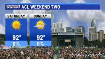 Very warm ACL Festival weather, pattern change ahead