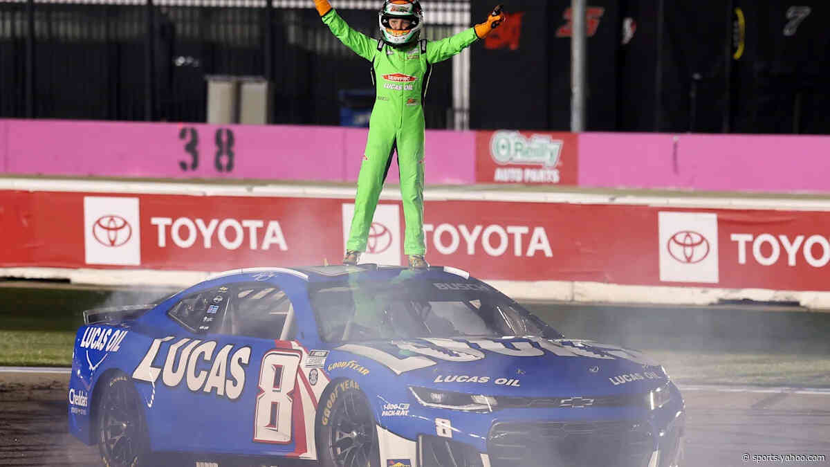 Kyle Busch's 11-year-old son's on-track tribute to late dad was perfect