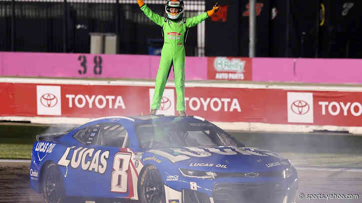 Kyle Busch's 11-year-old son's on-track tribute to late dad was perfect