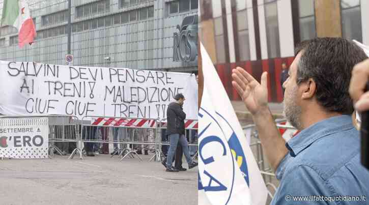 Salvini e Sardone annunciano il presidio contro i centri sociali a Milano. Ma in piazza ci sono meno cinquanta persone. La risposta del Lambretta: “Pensi ai treni”