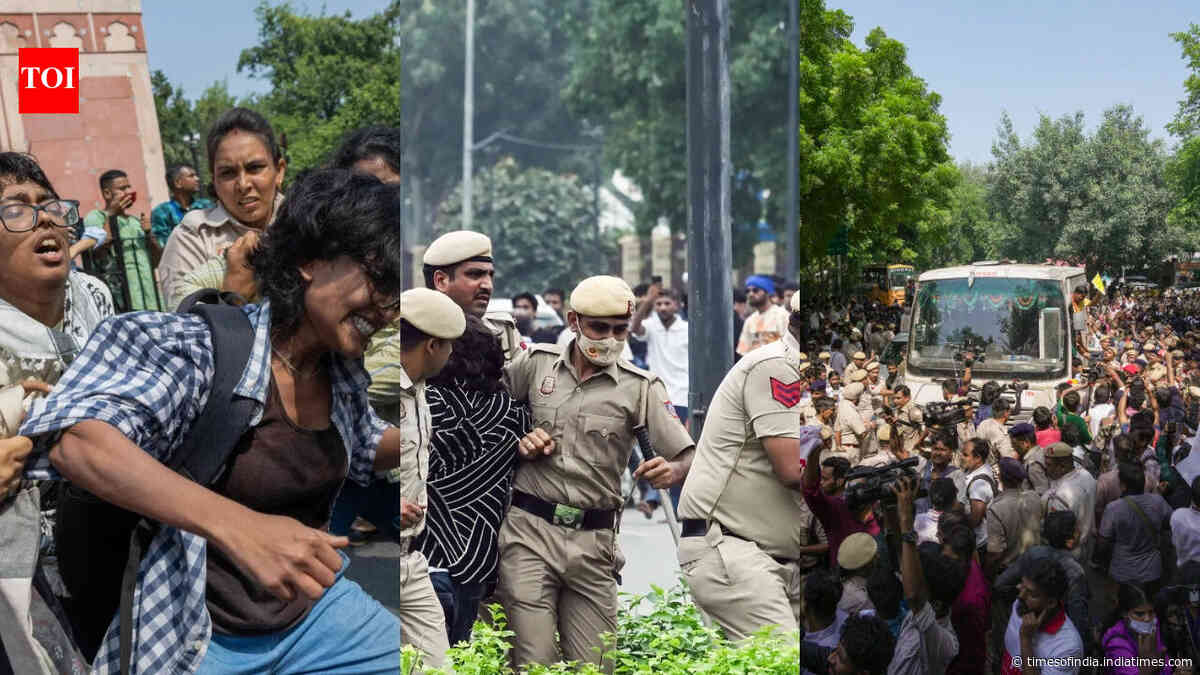 Delhi protests: Over 3,000 detained as CJP stir against CEC triggers political face-off - top developments