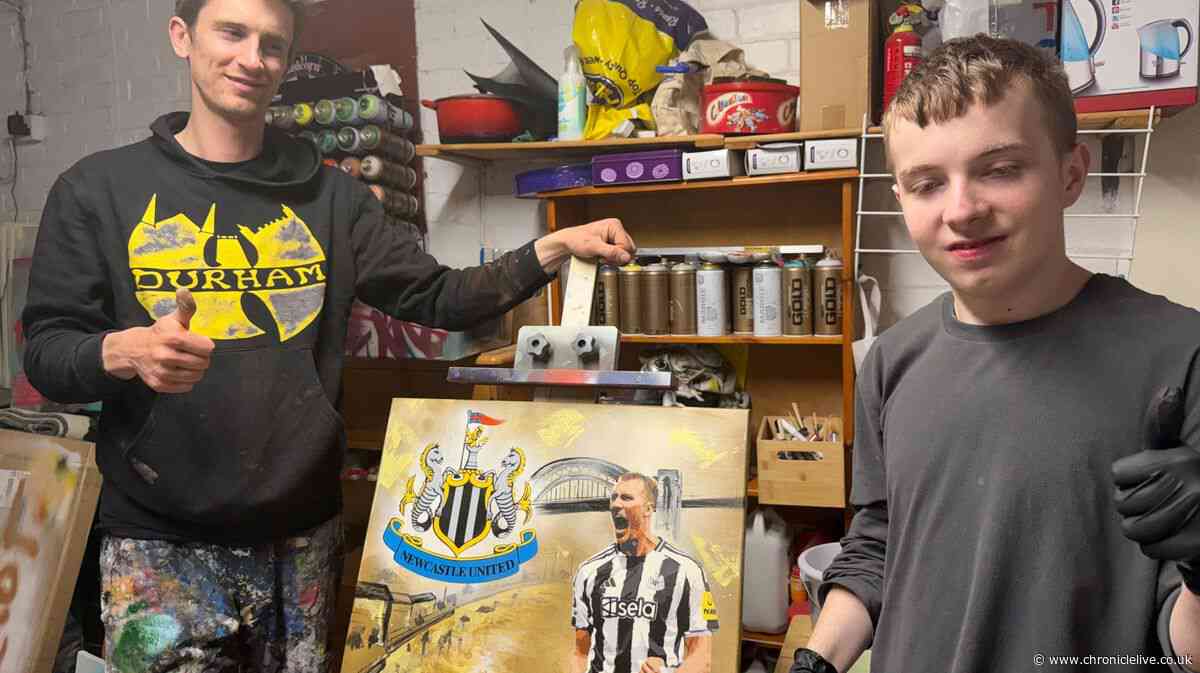 Sunderland fan who connects people through his football artwork over the moon to get message from Dan Burn