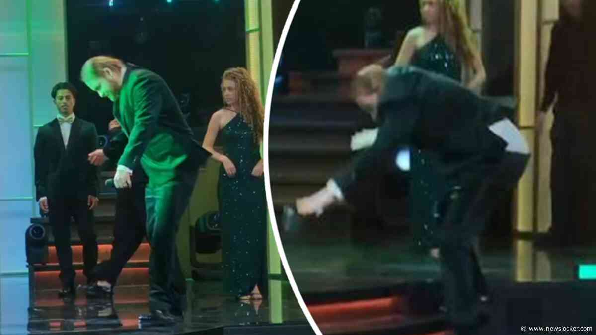 Dit zag je niet op tv: Maradonnie valt van podium bij Televizier-Ring Gala