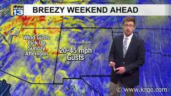Breezy winds, increasing rain chances this weekend