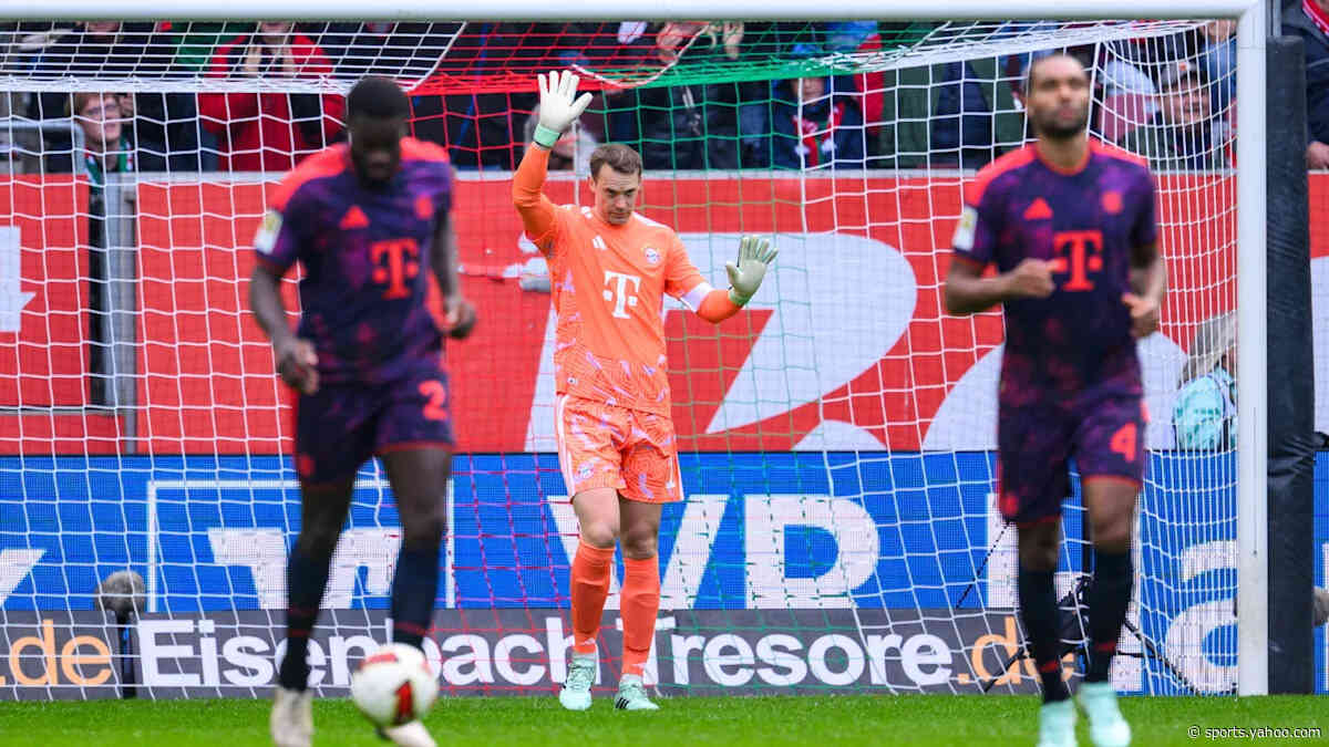 Augsburg score after six seconds vs Bayern Munich off Manuel Neuer error (video)