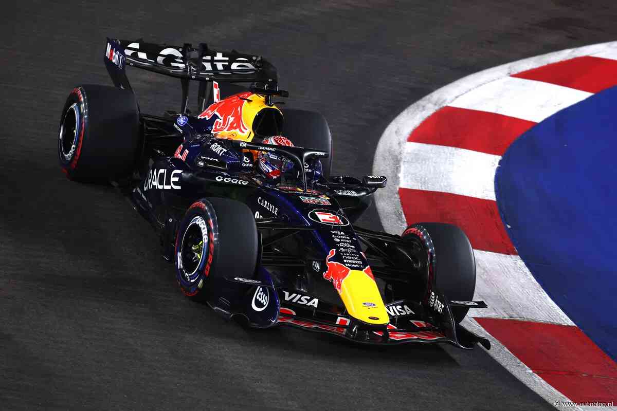 Verstappen pakt pole in Singapore na bizarre kwalificatie