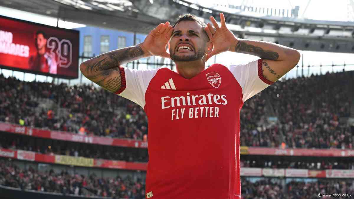 Arsenal 2-1 Leeds: Bruno Guimarães, Riccardo Calafiori rescue comeback win on Premier League return