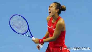 Zheng 1st Chinese finalist in China Open history; will face Andreeva