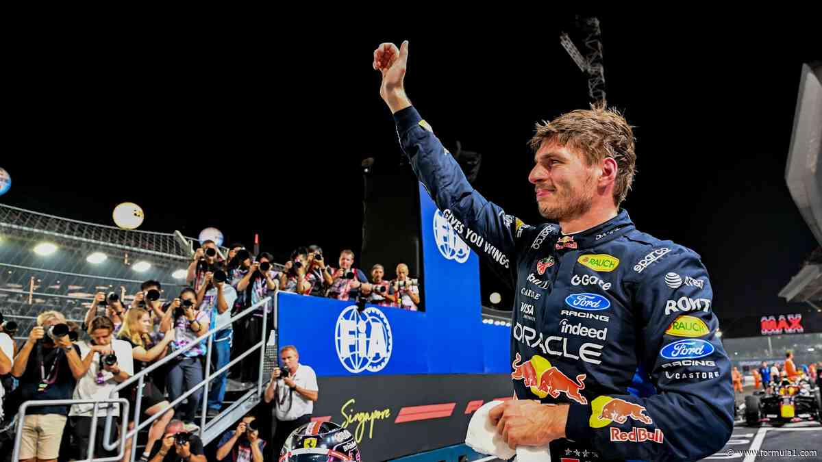 Verstappen boosted by ‘very special’ pole for Singapore GP
